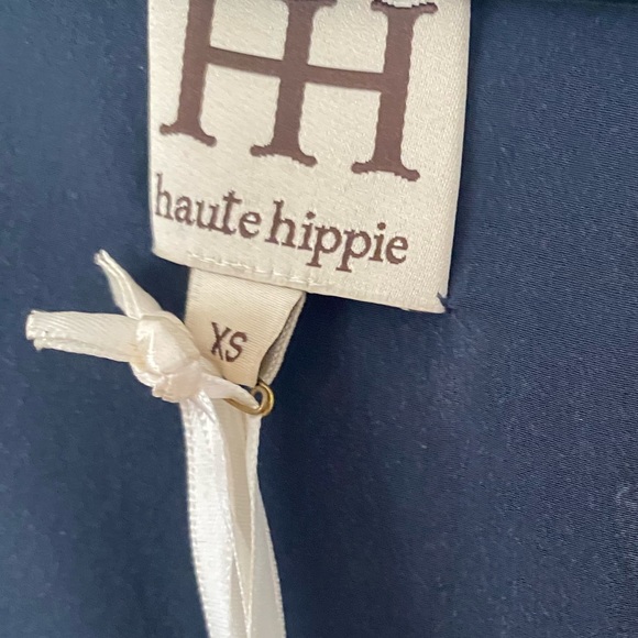 NWT- Haute Hippie silk bejeweled twilight mini - Picture 3 of 6